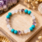 Capricorn (मकर) Abundance Bracelet for 2027 | Snow Quartz, Ametrine and Turquoise