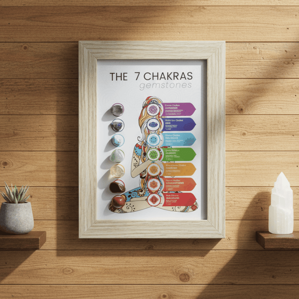 7 Chakra Stone Frame For Attaining Prosperity, Good Health & Good Luck ...