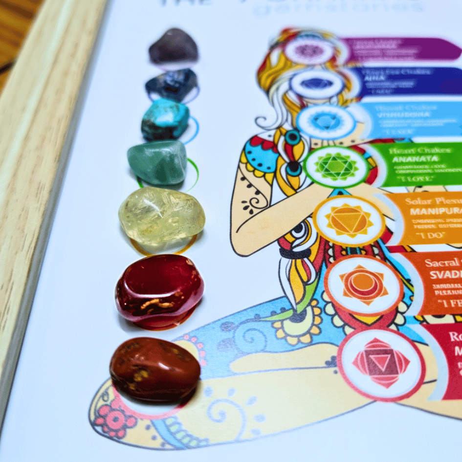 7 Chakra Stone Frame For Attaining Prosperity, Good Health & Good Luck