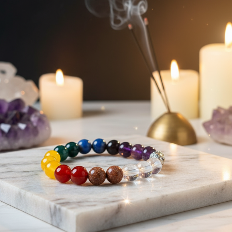 7 Chakra Healing Bracelet (8mm)