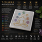 Selenite Plate with 7 Chakra (8 cm) For Crystals Recharge