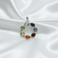 Healing 7 Chakra pendant for aura cleansing and positive energyHealing 7 Chakra pendant for aura cleansing and positive energy