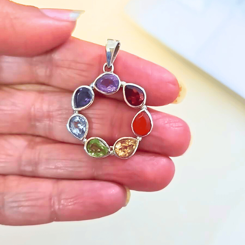 7 Chakra pendant for balancing all chakras and energy healing
