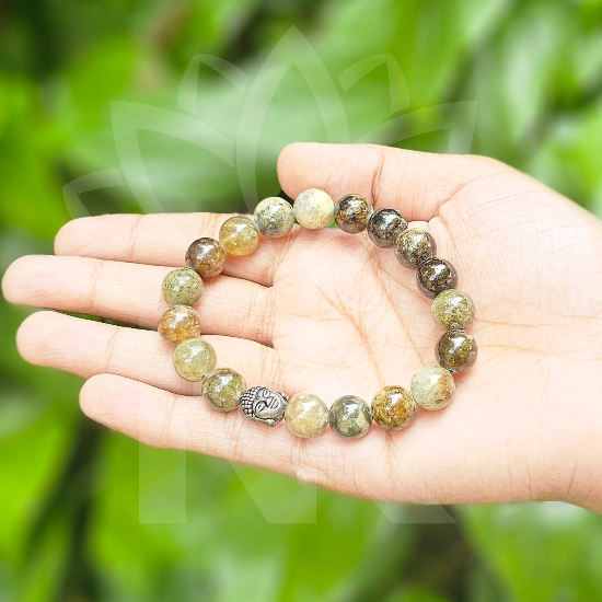Green Garnet Bracelet To Activates Passion & Success-(10mm) – Dr