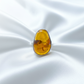 Authentic Amber stone ring for grounding and inner strength