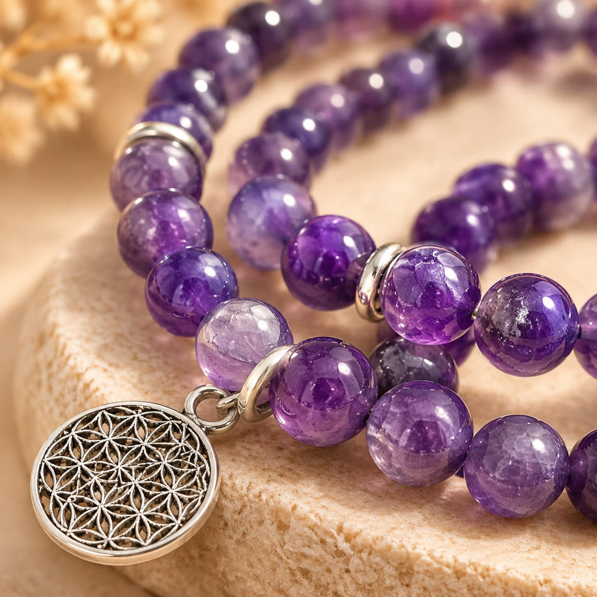 Amethyst Mala For Tranquility