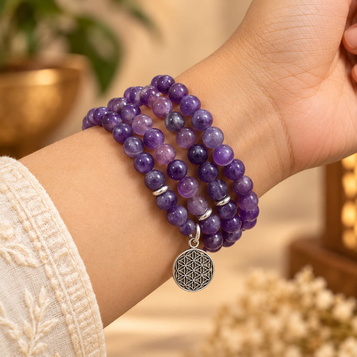 Amethyst Mala For Tranquility