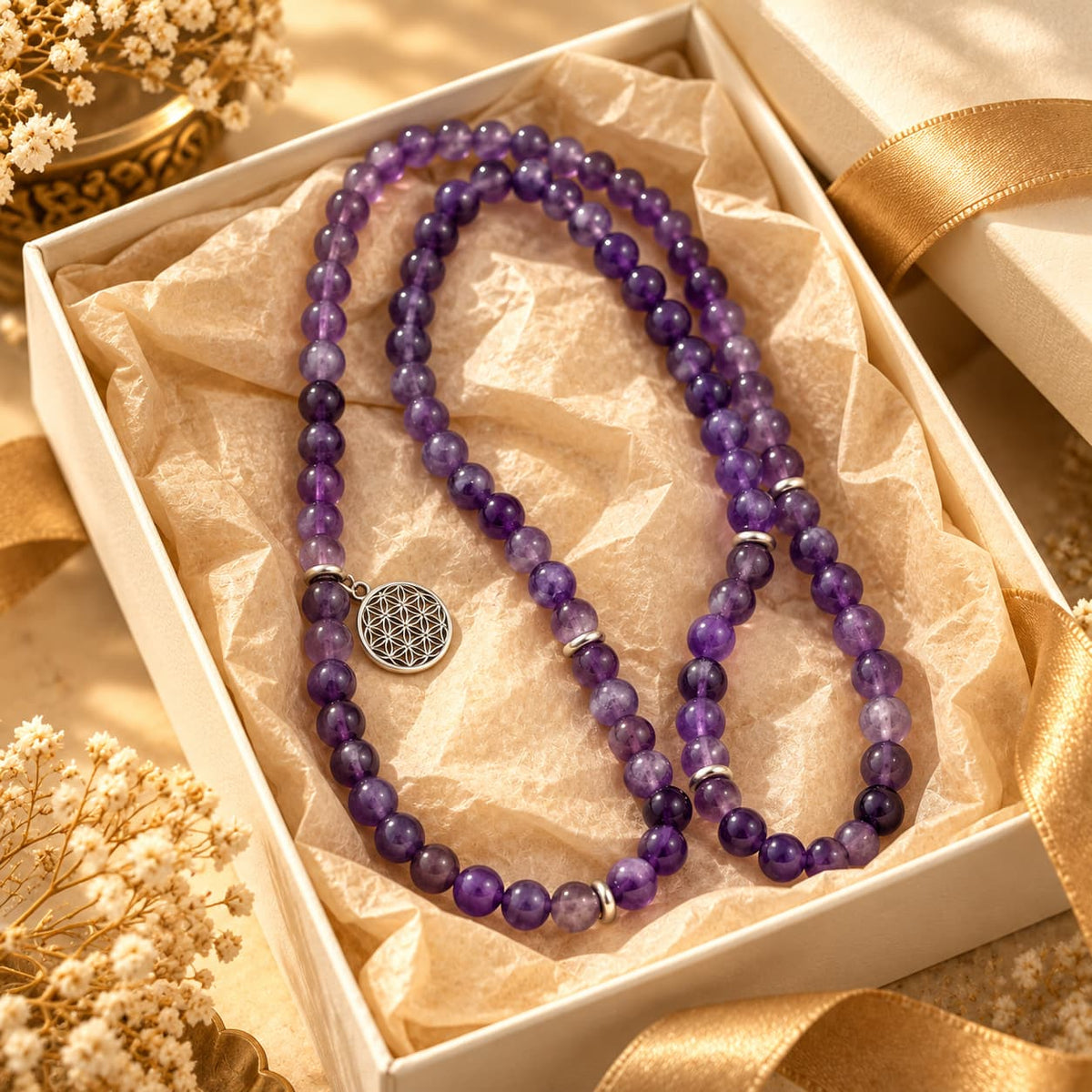 Amethyst Mala For Tranquility