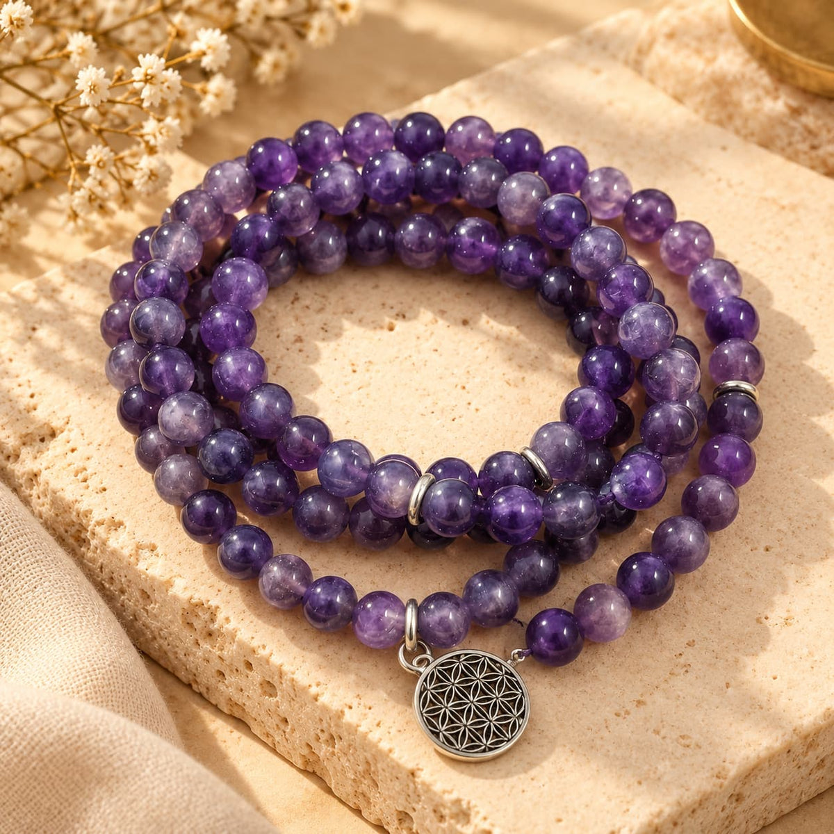 Amethyst Mala For Tranquility