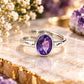 Amethyst 925 Sterling Silver Ring – Healing, Protection & Elegance