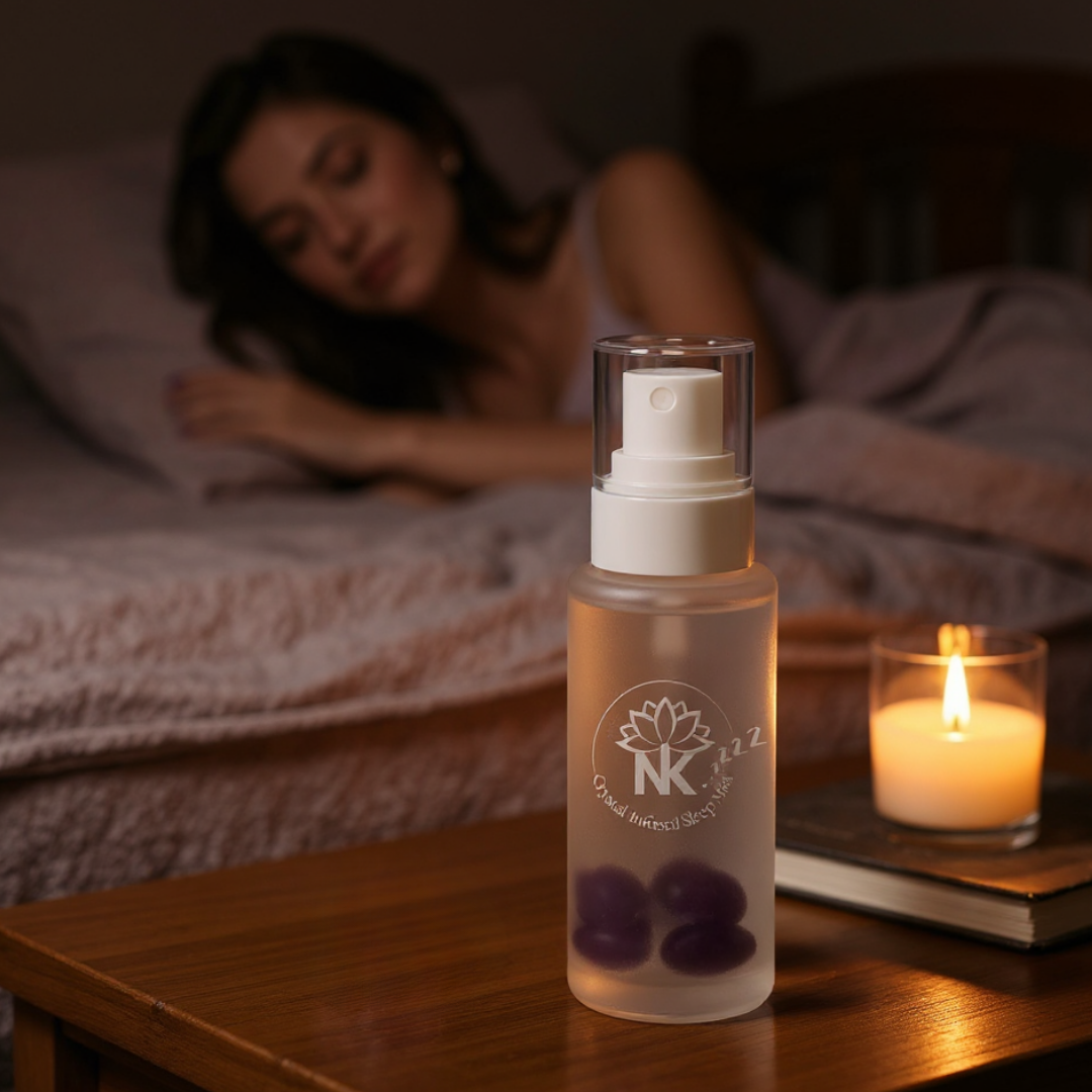 Amethyst Crystal Infused Sleep Mist (100ml | Deep Rest • Calm Mind • Peaceful Energy)