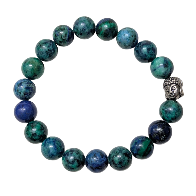 Azurite bracelet for intuition, clarity, and spiritual awakening