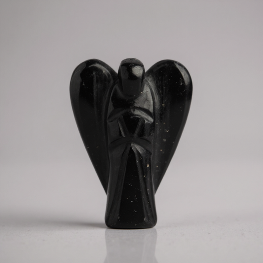 Black Tourmaline Angel – Protection, Grounding & Positive Energy
