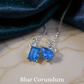 Blue Corundum Pendant – Wisdom, Protection & Inner Strength
