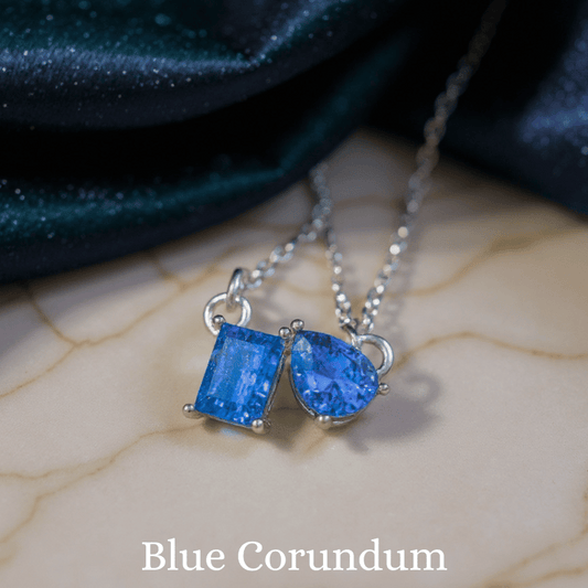 Blue Corundum Pendant – Wisdom, Protection & Inner Strength