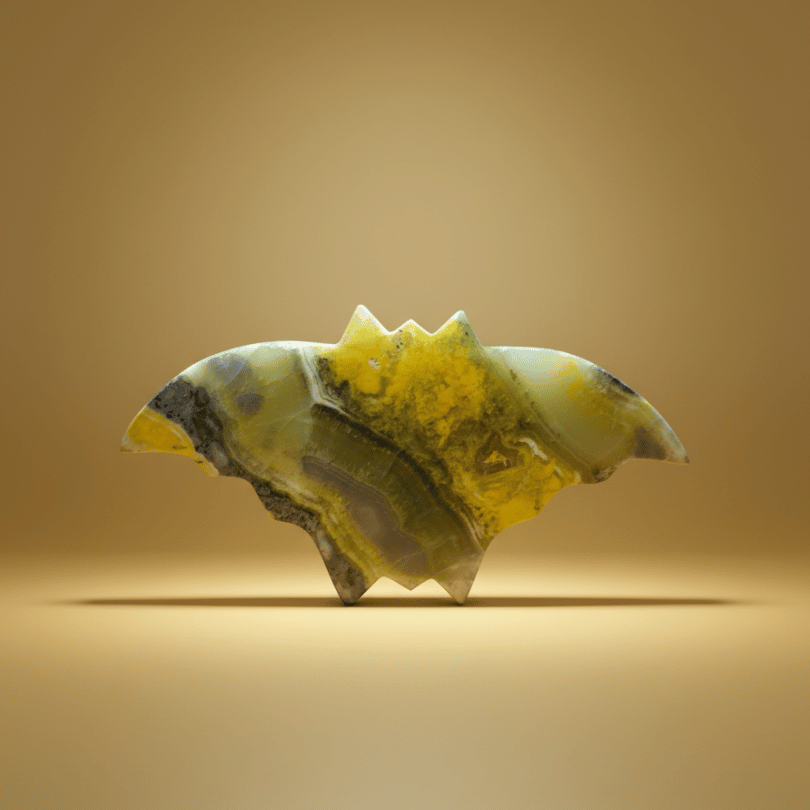 Bumble Bee Jasper Bat for Courage, Protection & Creativity