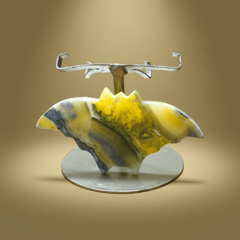 Bumble Bee Jasper Bat for Courage, Protection & Creativity