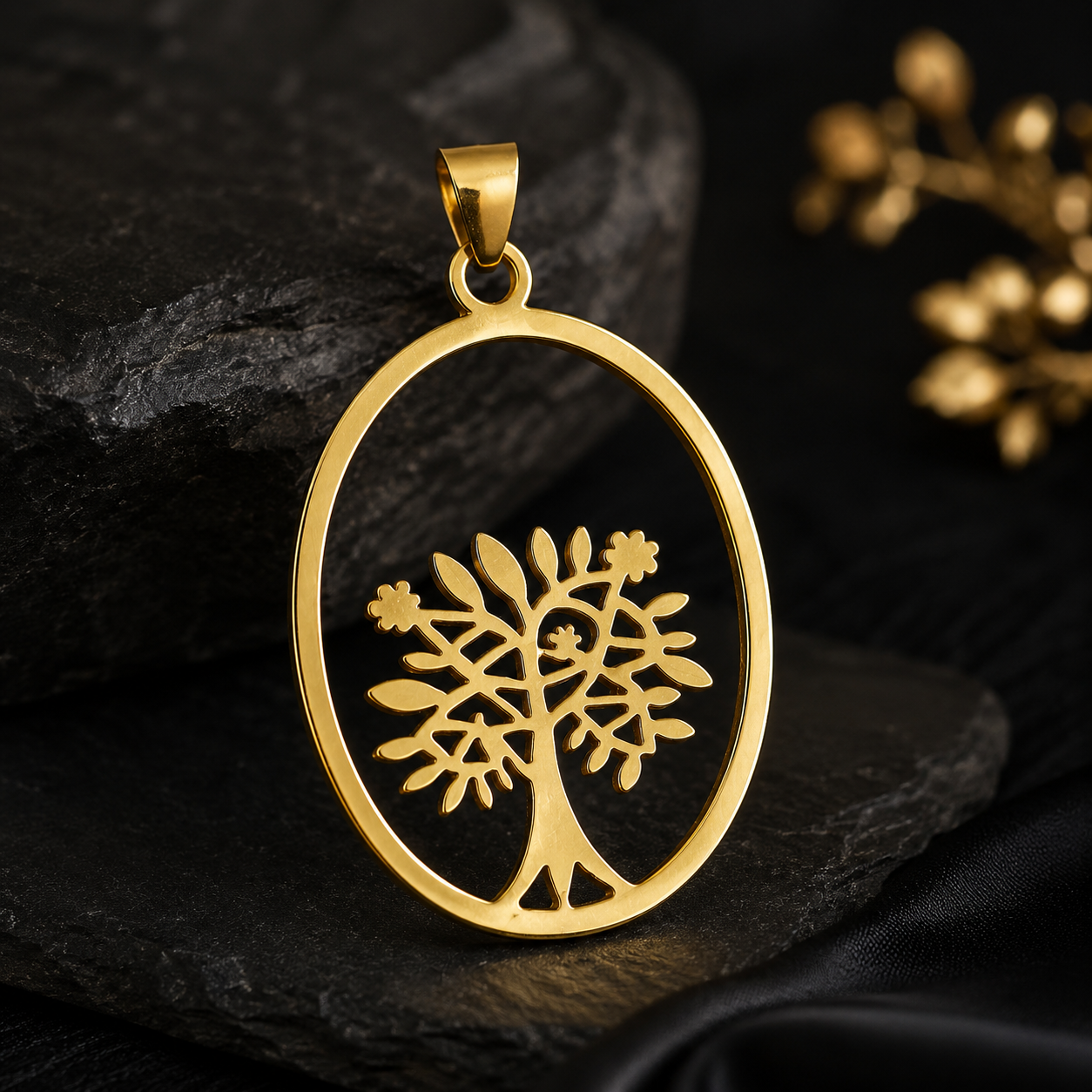 Tree of Life Brass Pendant | Abundance, Protection & Spiritual Growth