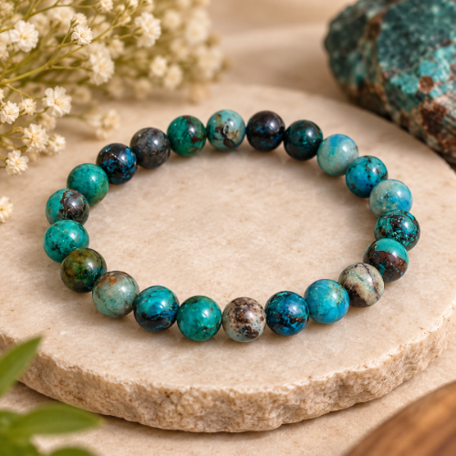 Chrysocolla Bracelet For Serenity-(8mm)