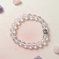 Natural Clear Quartz gemstone bracelet for spiritual growth and positivity