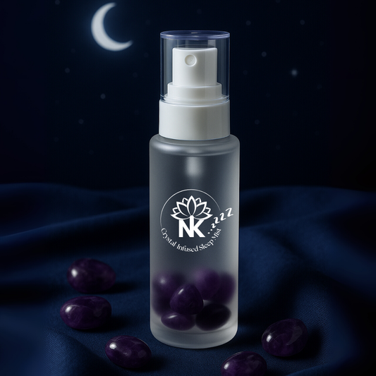 Crystal Infused Sleep Mist (100ml | Deep Rest • Calm Mind • Peaceful Energy)