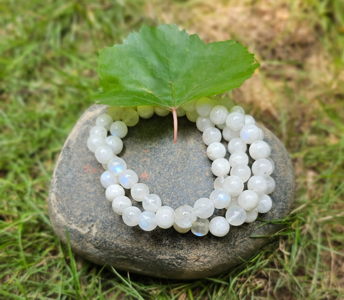 Moonstone Mala with Adi Shakti Guru Bead – Rana Nader Yoga