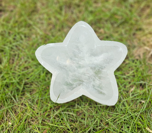 Selenite Star Plate For Crystals Recharge