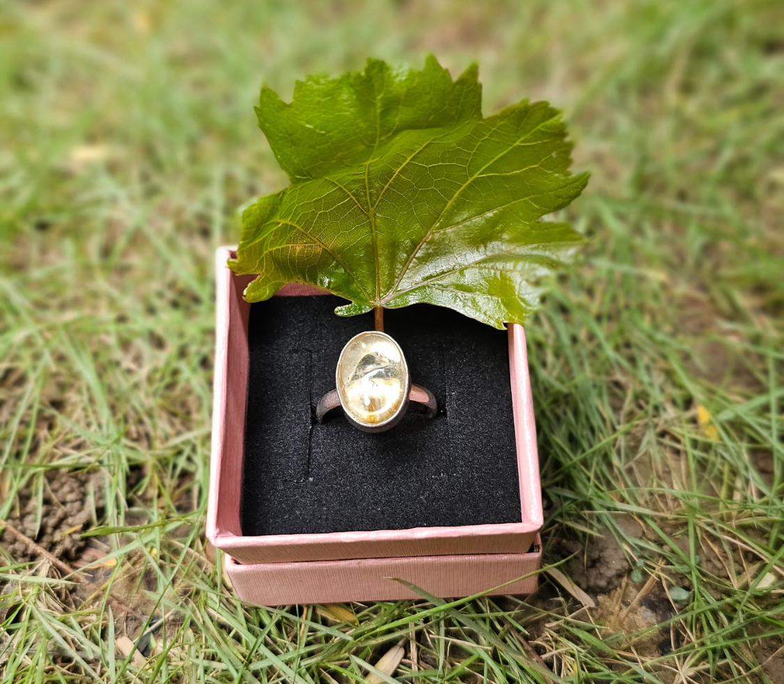 Citrine Ring For Manifest Abundance