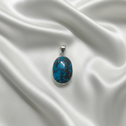 Healing Turquoise pendant for luck, confidence, and emotional balance