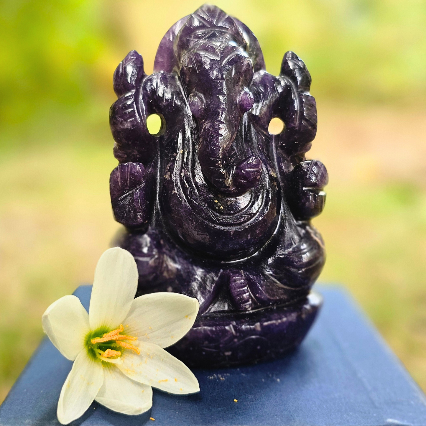 Lord Ganesha In Amethyst