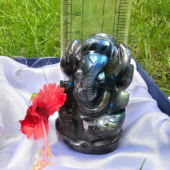 Lord Ganesh in Labradorite