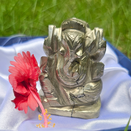 Lord Ganesha in Pyrite For Wealth Attraction