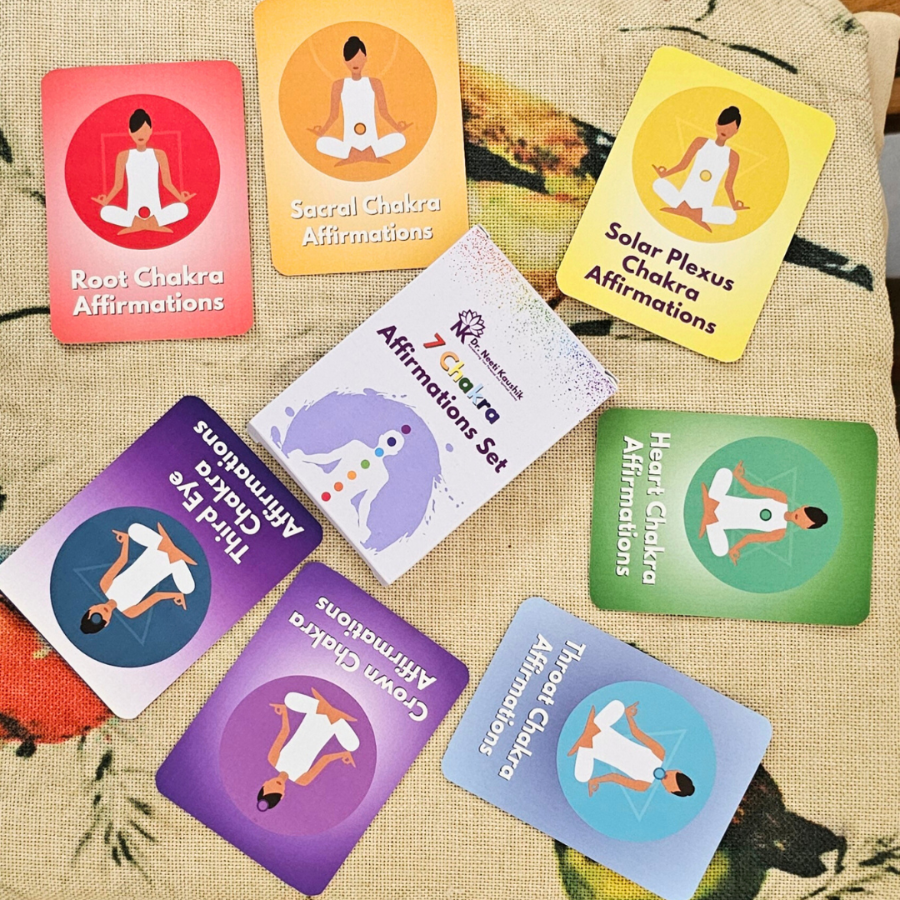 7 Chakra Affirmation Card Set