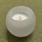 Selenite Candle Holder in Sphere