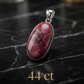 Rhodonite 925 Silver Pendant For Emotional Healing, Self-Love & Balance