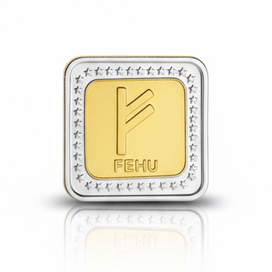 Abundance and Growth Fehu Silver Coin (10 Grams)