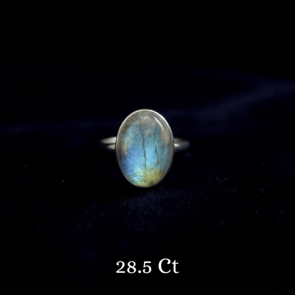 Labradorite Ring – Intuition • Transformation • Protection