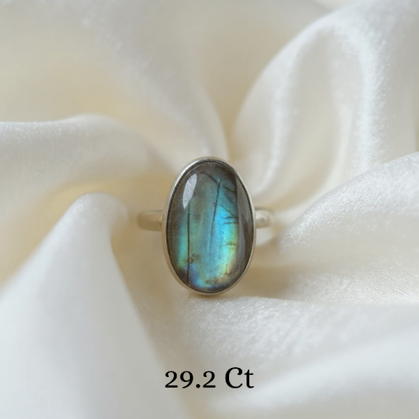 Labradorite Ring – Intuition, Protection & Transformation