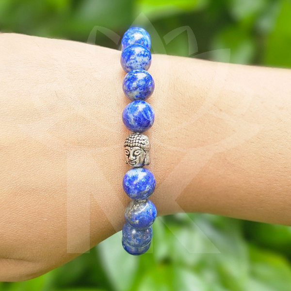 Lapis Lazuli Bracelet For Self Confidence-(10mm) - Dr. Neeti Kaushik's Shop