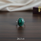 Malachite 925 Sterling Silver Ring – Stone of Transformation & Protection