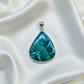 Malachite & Chrysocolla 925 Sterling Silver Pendant