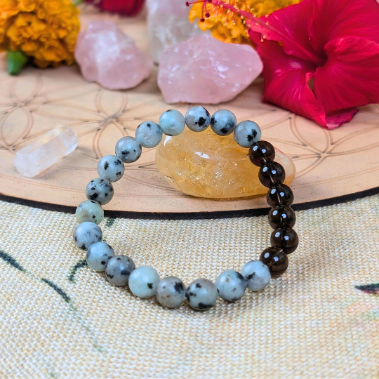 Missing Number 5 Bracelet – Lo Shu Grid for Adaptability, Mental Clarity & Balance(8mm) - Dr. Neeti Kaushik's Shop