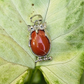 Red jasper Owl Pendant For Strength & Vitality