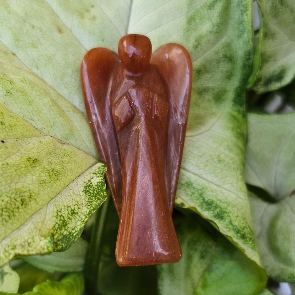 Red Aventurine Creativity Angel (2 Inch)