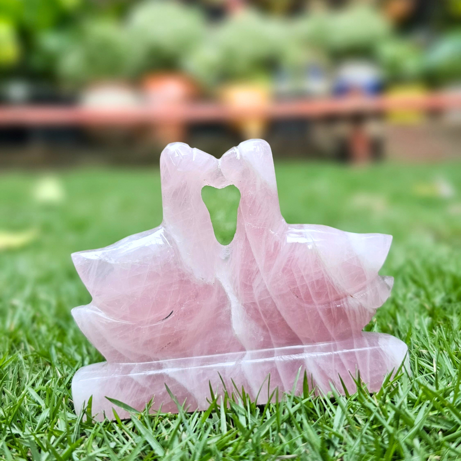 Rose Quartz Relationship Duck For Bringing Joy