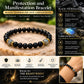 Protection and Manifestation Bracelet | Black Tourmaline and Labradorite