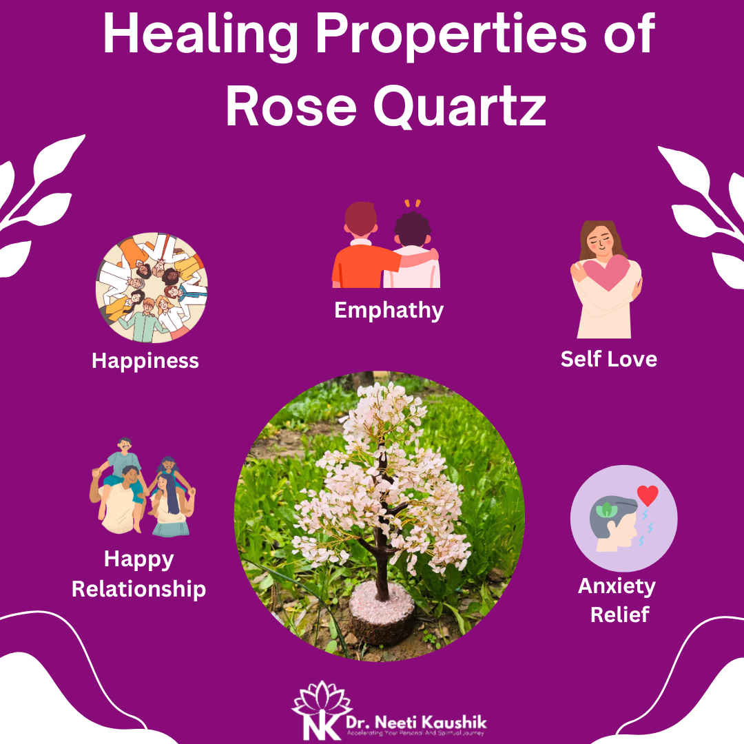 Rose Quartz Tree For Relaxation and Balance - Dr. Neeti Kaushik's Shop
