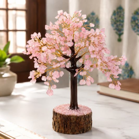 Rose Quartz Tree For Relaxation and Balance