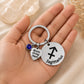 The Sagittarius Keychain Zodiac - Strength Charm with Blue Corundum