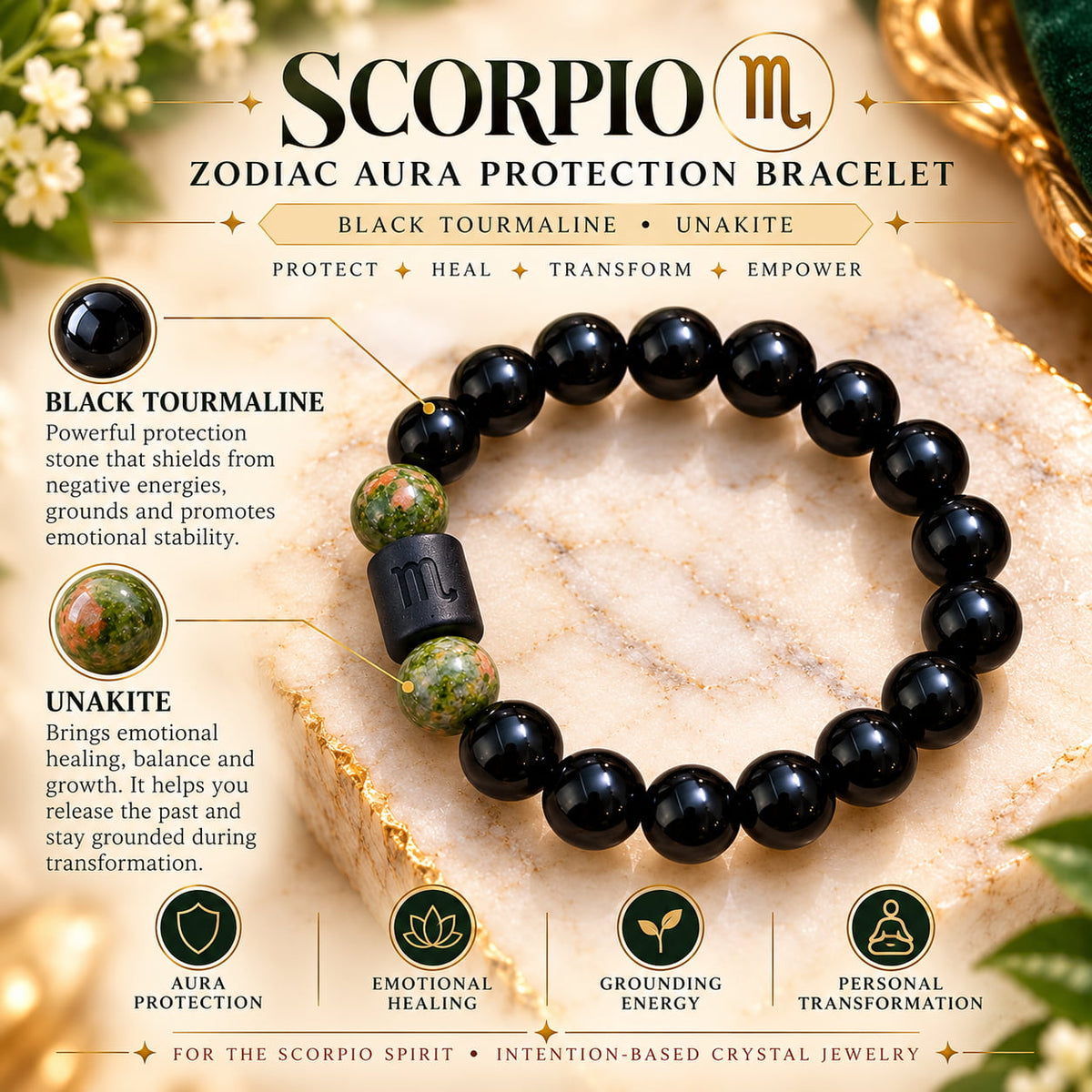 Zodiac Aura Protection Bracelets | All 12 Zodiac Signs